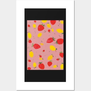Strawberries and Lemons Posters and Art